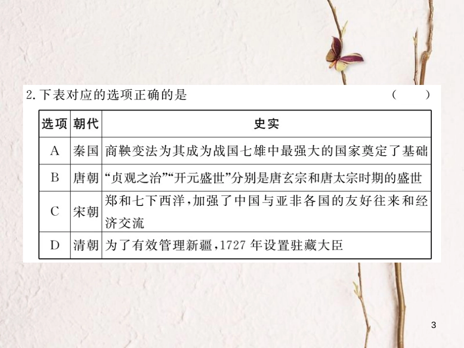 （安徽专版）九年级历史下册 模拟卷（二）课件 新人教版_第3页