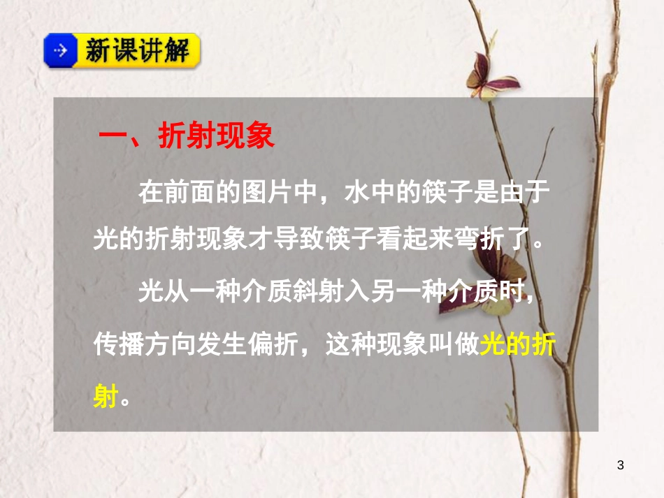 八年级物理上册 3.4《光的折射》课件2 鲁教版五四制_第3页