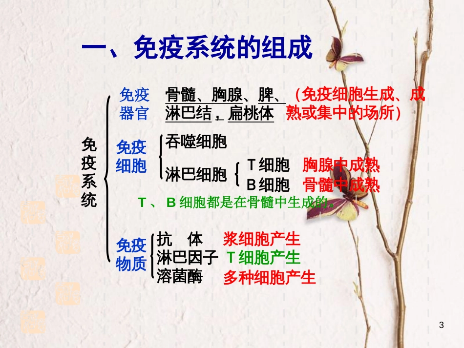 湖南省茶陵县高中生物 第二章 动物和人体生命活动的调节 2.4 免疫调节1课件 新人教版必修3_第3页