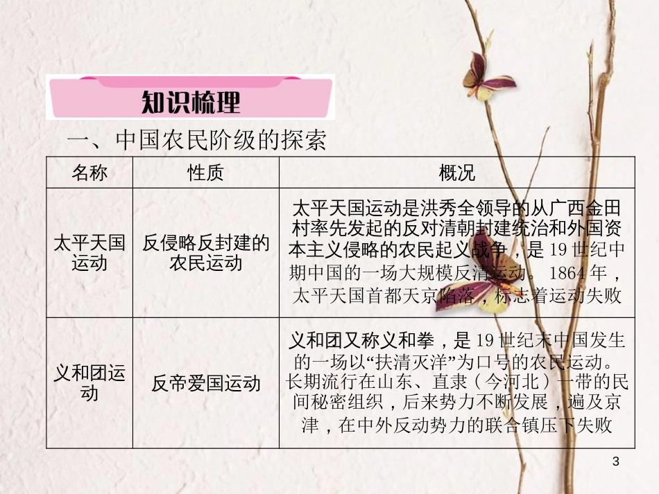 （青海专版）中考历史总复习 第二编 热点专题速查 专题4 中华民族的复兴历程（三年三次）课件_第3页