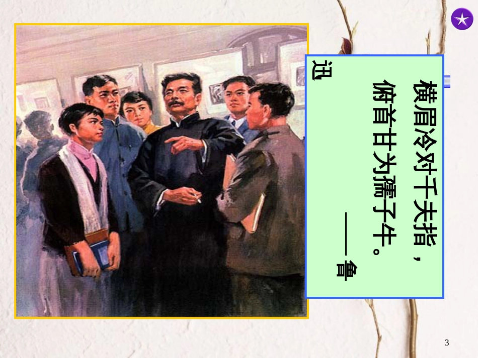 七年级语文下册 第一单元 2《一面》教学课件 苏教版_第3页