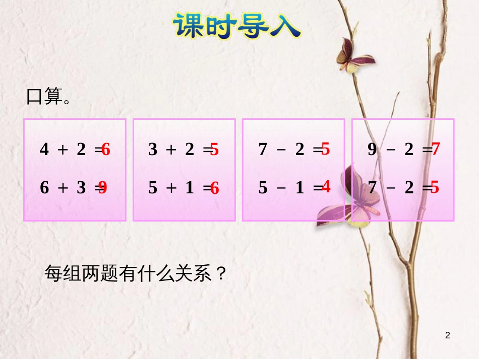 一年级数学上册 第8单元《10以内的加法和减法》第11课时 连加、连减课件 苏教版_第2页