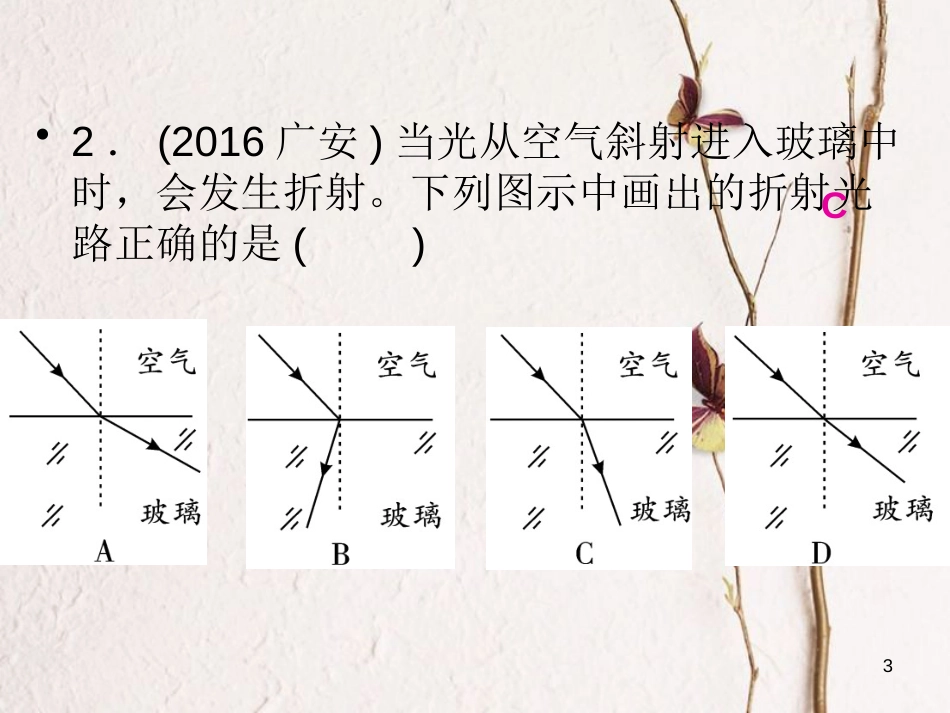 学年八年级物理全册 第四章 多彩的光检测题课件 （新版）沪科版_第3页