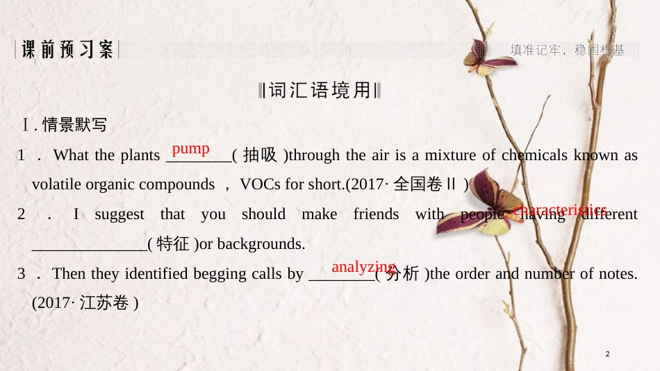 （全国版）2019版高考英语一轮复习 第一部分 Unit 1 Great scientists课件 新人教版必修5_第2页