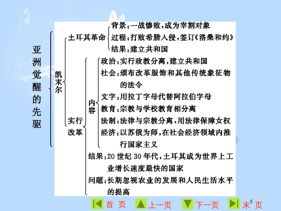 高中历史 第四单元 亚洲觉醒的先驱单元小结与测评课件 新人教版选修4_第3页