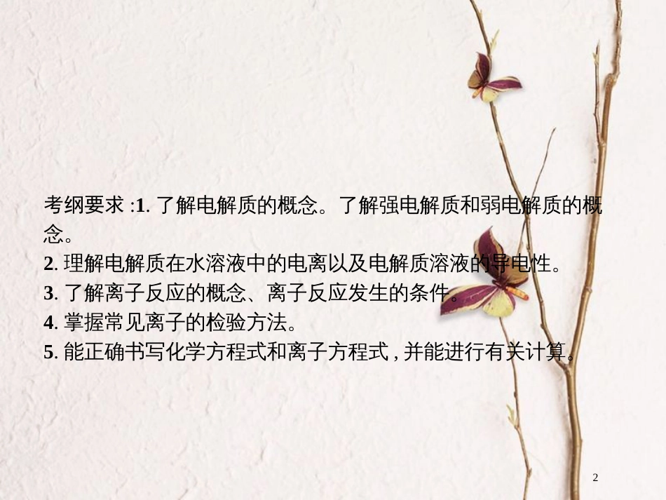 （新课标）2019版高考化学一轮复习 第二单元 化学物质及其变化 2.2 离子反应课件_第2页