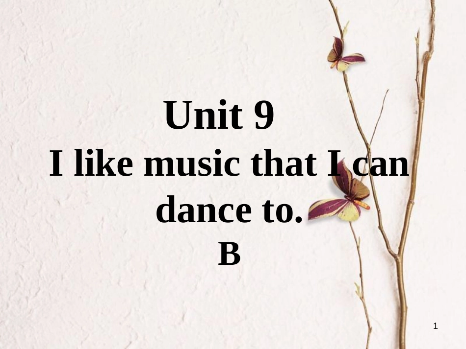 九年级英语全册 口头表达专练 Unit 9 I like music that I can dance to B课件 （新版）人教新目标版_第1页