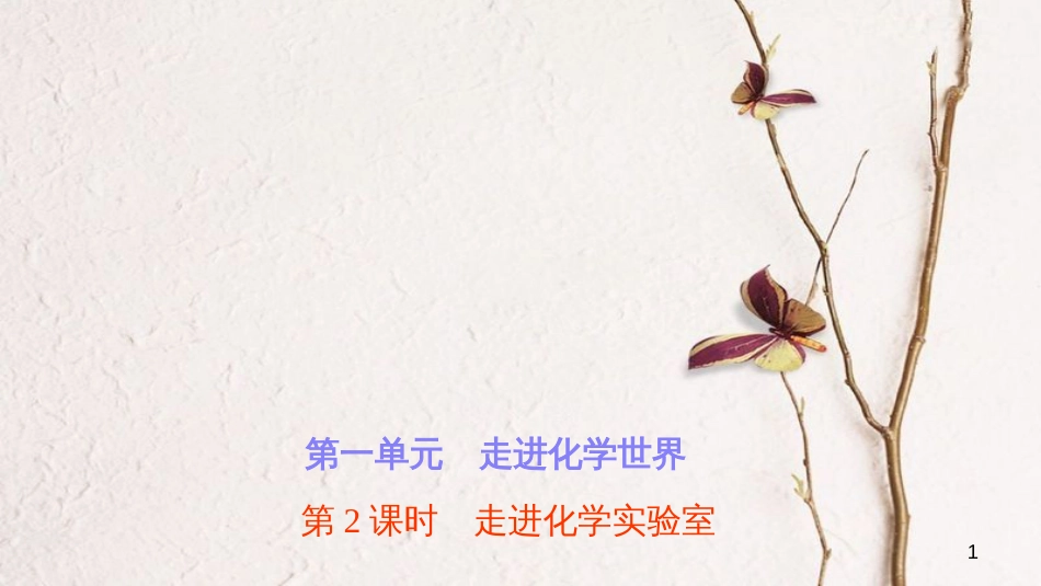 中考化学复习 第一单元 走进化学世界 第2课时 走进化学实验室课件 （新版）新人教版_第1页