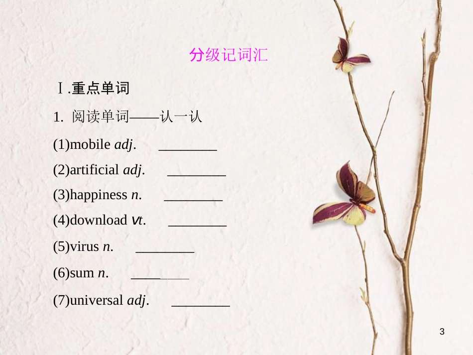 （新课标）高三英语一轮复习 Unit 3 Computers课件 新人教版必修2_第3页