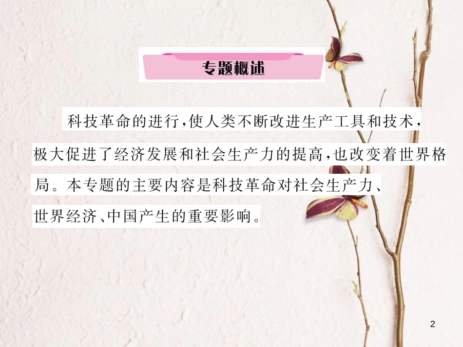 （河北专版）中考历史总复习 专题8 三次科技革命和经济全球化课件_第2页