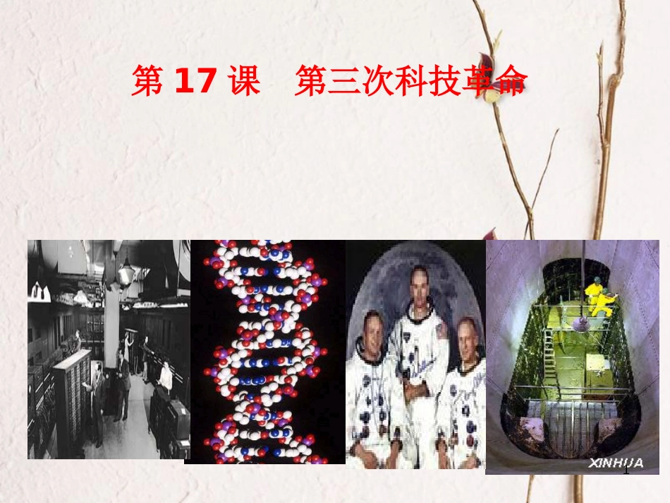 广东省汕头市龙湖区九年级历史下册 第17课 第三次科技革命课件 新人教版_第1页