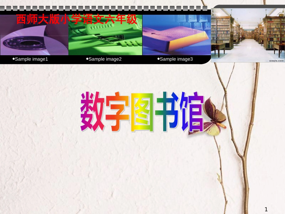 六年级语文上册 第14课 数字图书馆课件1 西师大版_第1页