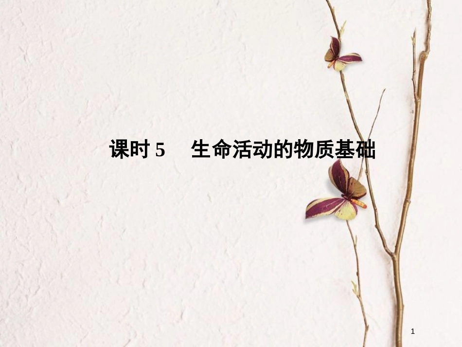 （浙江专版）2019版高考化学大一轮复习 专题十 有机化学 课时5 生命活动的物质基础课件_第1页