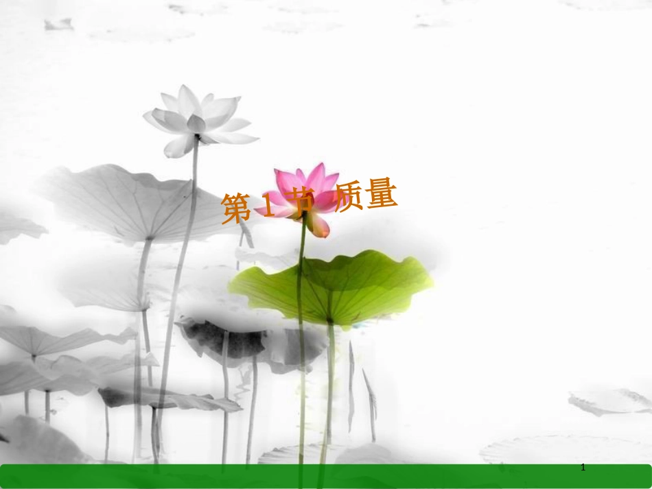 年八年级物理上册 第六章 第1节 质量课件 （新版）新人教版_第1页