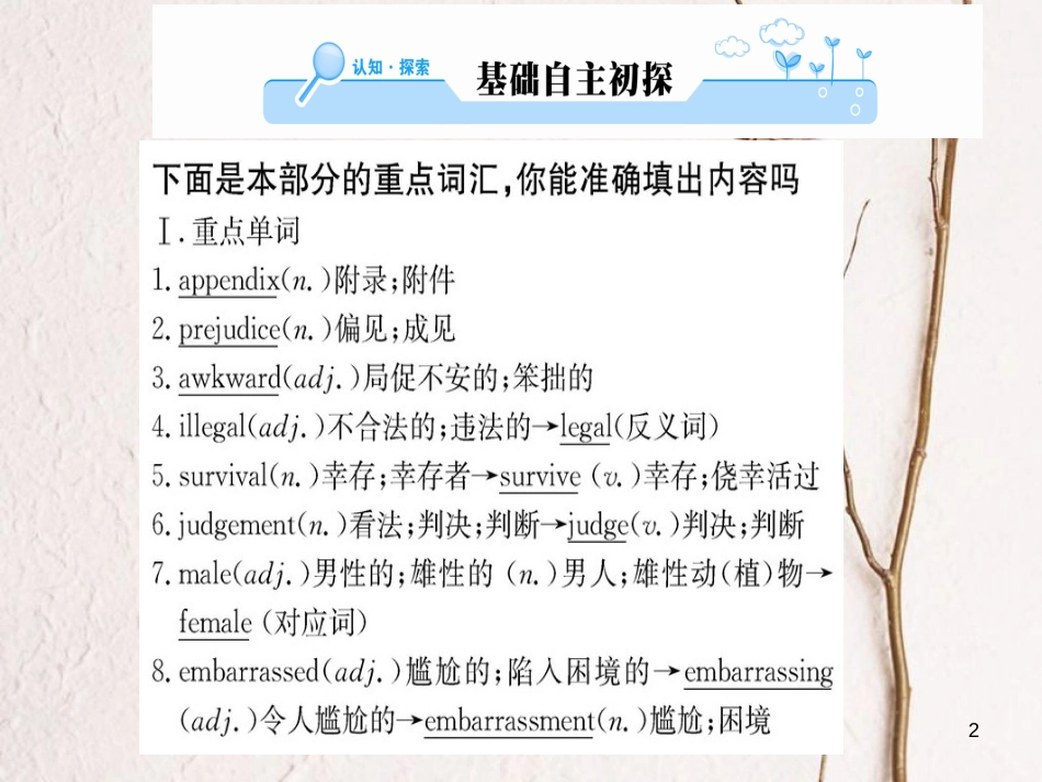 高中英语 Unit 3 A healthy life Using Language课件 新人教版选修6_第2页