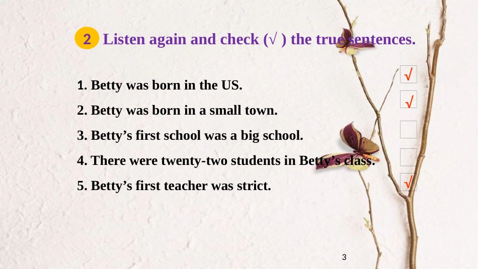 七年级英语下册 Module 7 My past life Unit 1 I was born in a small village教学课件 （新版）外研版_第3页