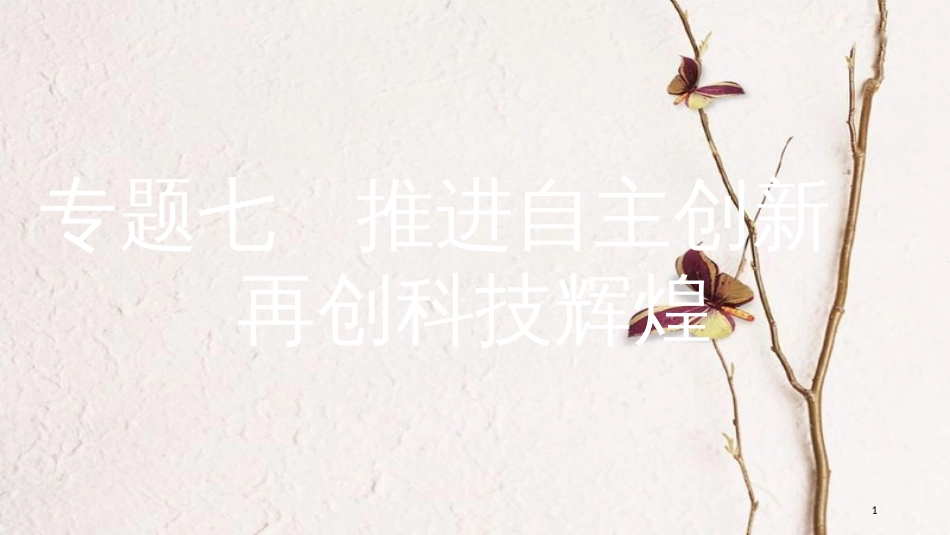 安徽省中考政治 热点专题探究七 推进自主创新 再创科技辉煌 主题1 科技腾飞 利国利民复习课件_第1页