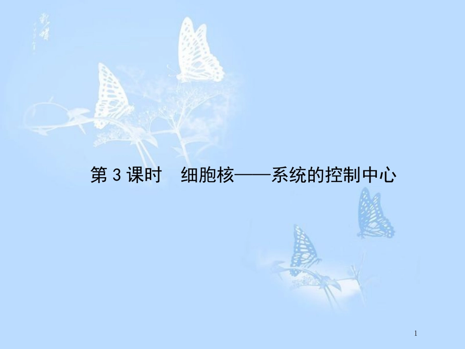 高中生物 第3章 细胞的基本结构（第3课时）课件 新人教版必修1_第1页