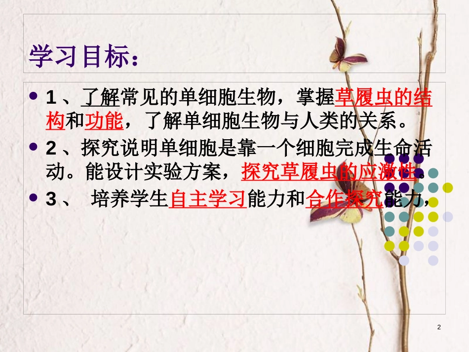 湖南省桑植县七年级生物上册 第二单元 第二章 第四节 单细胞生物课件 （新版）新人教版_第2页