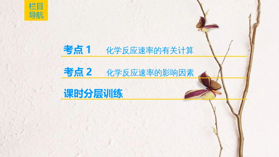 （全国通用）2019版高考化学一轮复习 第7章 化学反应速率和化学平衡 第1节 化学反应速率课件_第2页