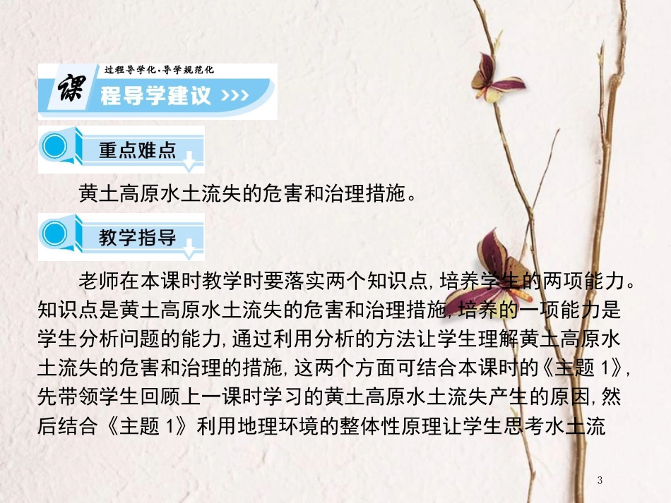 高中地理 第二章 区域可持续发展 第1节 中国黄土高原水土流失的治理（第2课时）课件 中图版必修3_第3页