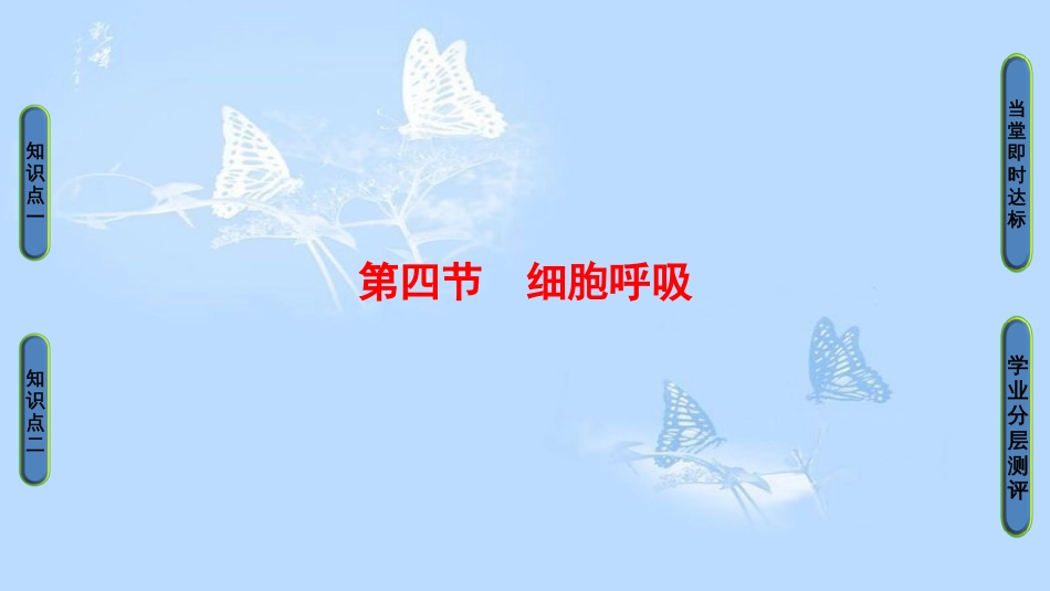 高中生物 第3章 细胞的代谢 第4节 细胞呼吸课件 浙科版必修1_第1页