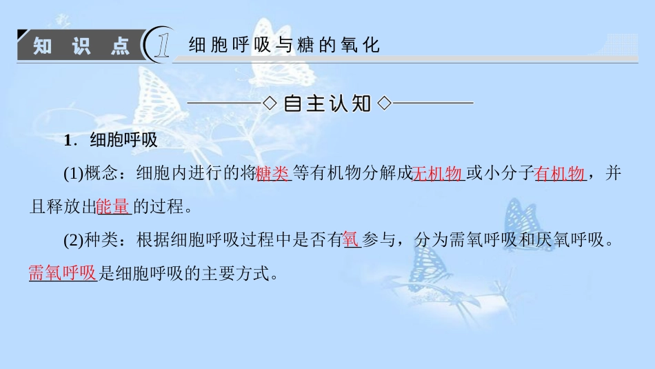 高中生物 第3章 细胞的代谢 第4节 细胞呼吸课件 浙科版必修1_第3页