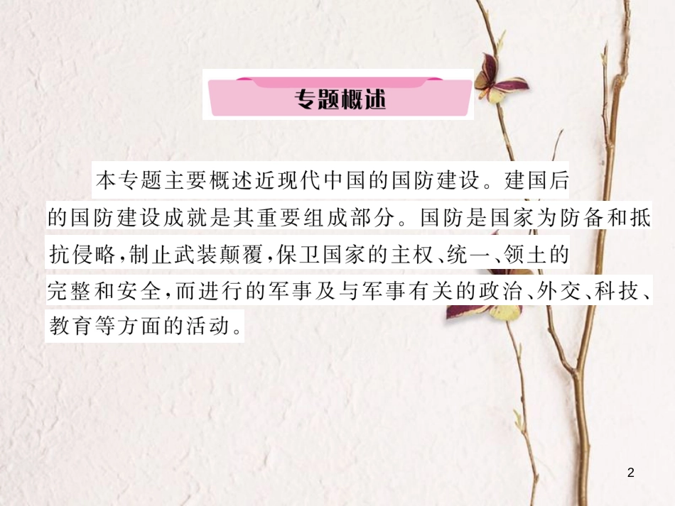（河北专版）中考历史总复习 专题5 中国近现代的国防建设课件_第2页