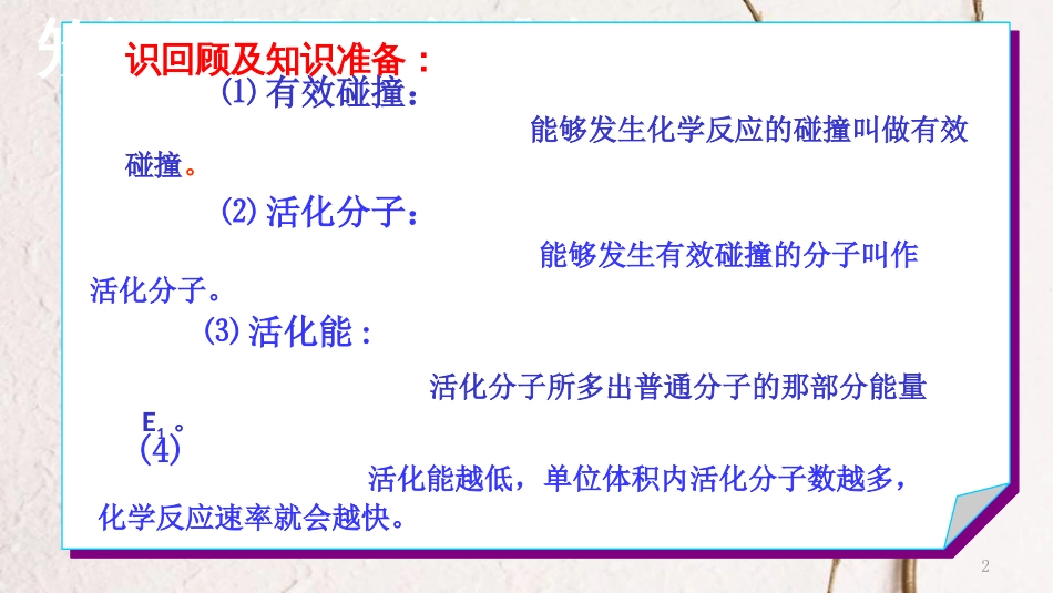 高中化学 第二章 化学反应的方向、限度与速率 第3节 化学反应的速率（第2课时）课件1 鲁科版选修4_第2页