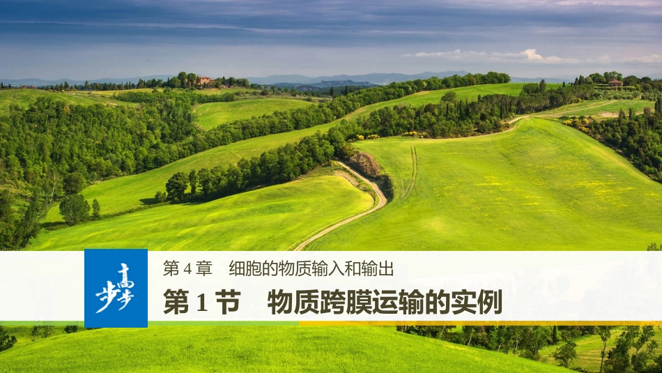高中生物 第4章 细胞的物质输入和输出 第1节 物质跨膜运输的实例课件 新人教版必修1_第1页