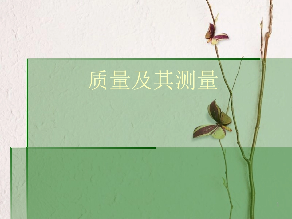 八年级物理上册 5.1《质量及其测量》课件4 鲁教版五四制_第1页