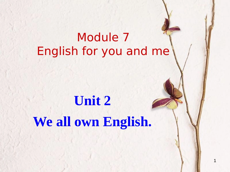 内蒙古乌兰浩特市九年级英语下册 Module 7 English for you and me Unit 2 课件 （新版）外研版_第1页