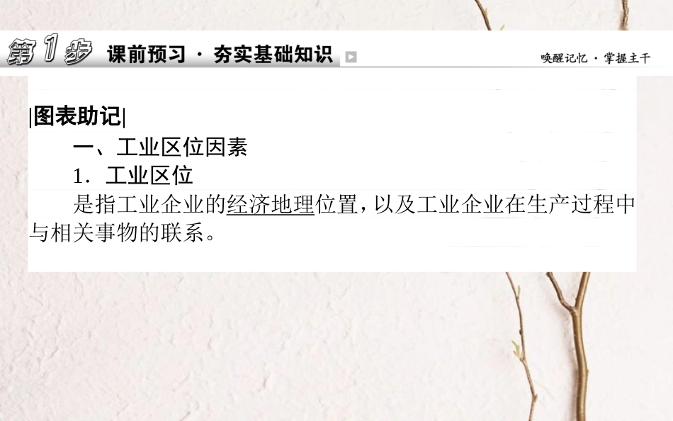 2019年高考地理一轮复习 第八章 区域产业活动 25 工业区位因素与工业地域因素课件 湘教版_第2页
