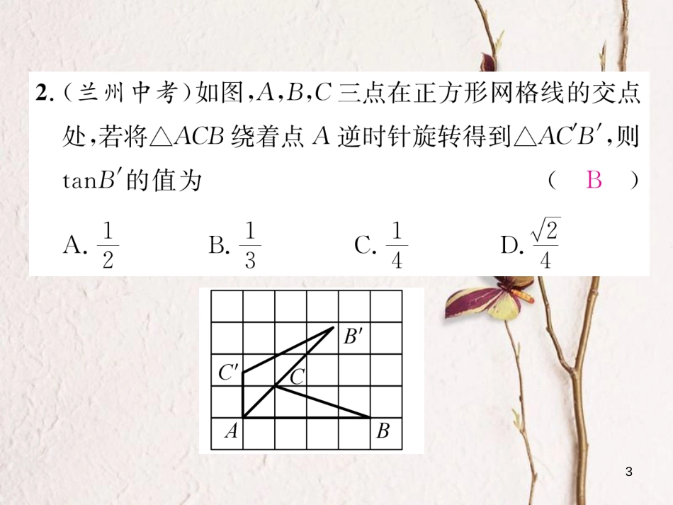 九年级数学下册 第一章 直角三角形的边角关系中考重热点突破作业课件 （新版）北师大版_第3页