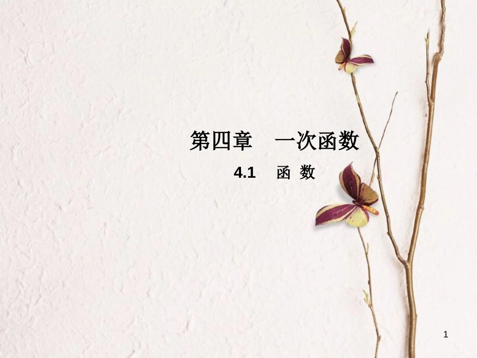 八年级数学上册 4.1 函数教学课件 （新版）北师大版_第1页