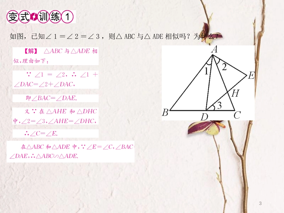 九年级数学下册 27 相似 27.2.1 相似三角形的判定 第3课时 相似三角形的判定定理3与直角三角形相似的判定课件 （新版）新人教版_第3页