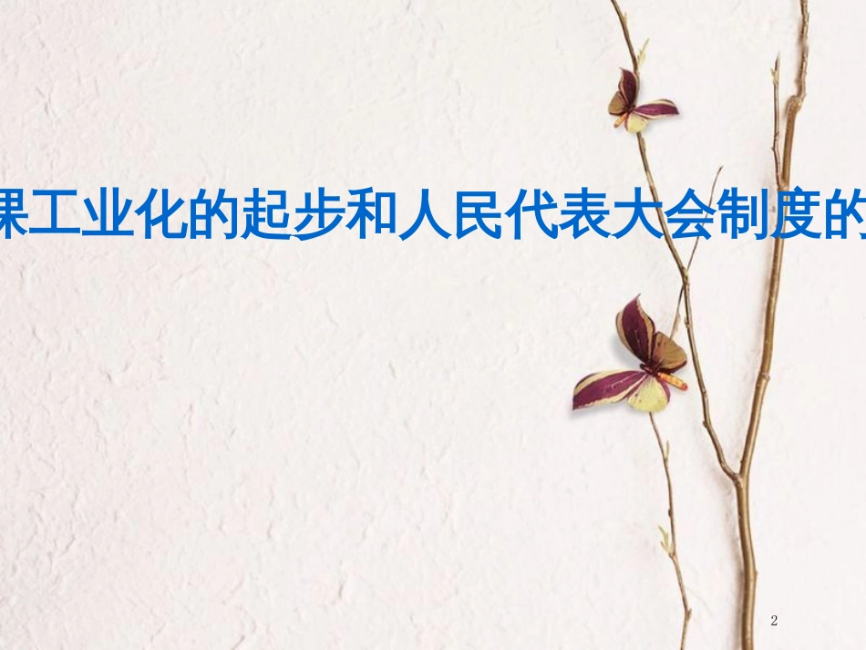 八年级历史下册 第2单元 社会主义制度的建立与社会主义建设的探索 第4课 工业化的起步和人民代表大会制度的确立课件2 新人教版_第2页