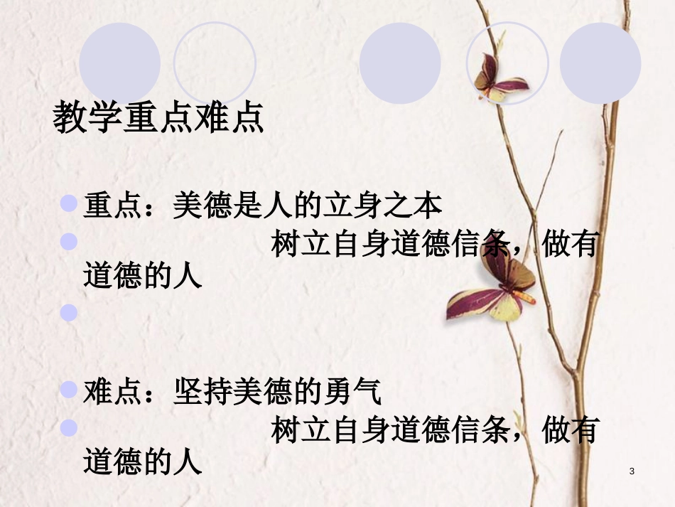 云南省个旧市九年级政治全册 第四单元 从这里出发 第十一课 在人群中挺立 第1-3框 德，立身之本 美德需要勇气 铸就生命信条课件 人民版_第3页