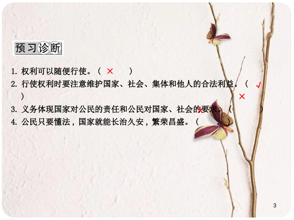 八年级政治下册 第五单元 我是中国公民 5.2 公民的权利和义务（第2课时积极行使权利 忠实履行义务）课件 粤教版_第3页