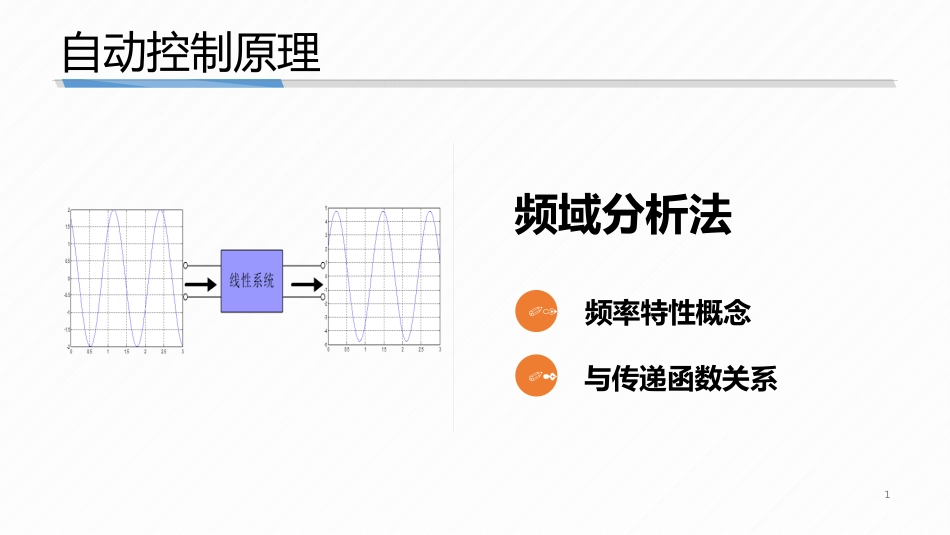 (6.1)--5-1 频率特性概念、与传递函数关系_第1页