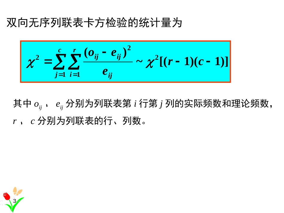 (1.19)--6.3双向无序R×C列联表资料的检验_第3页