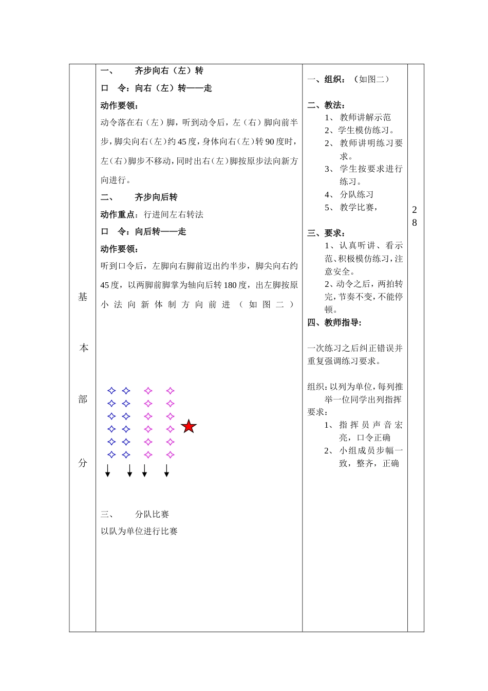 队列队形练习教案[共3页]_第2页