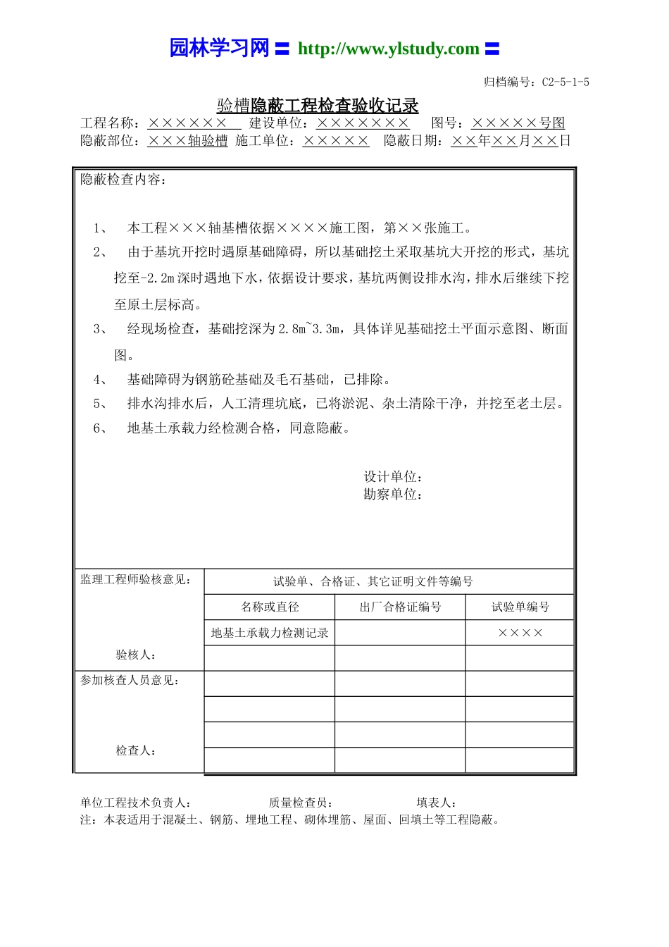 全国隐蔽记录填写要求及实例_第2页