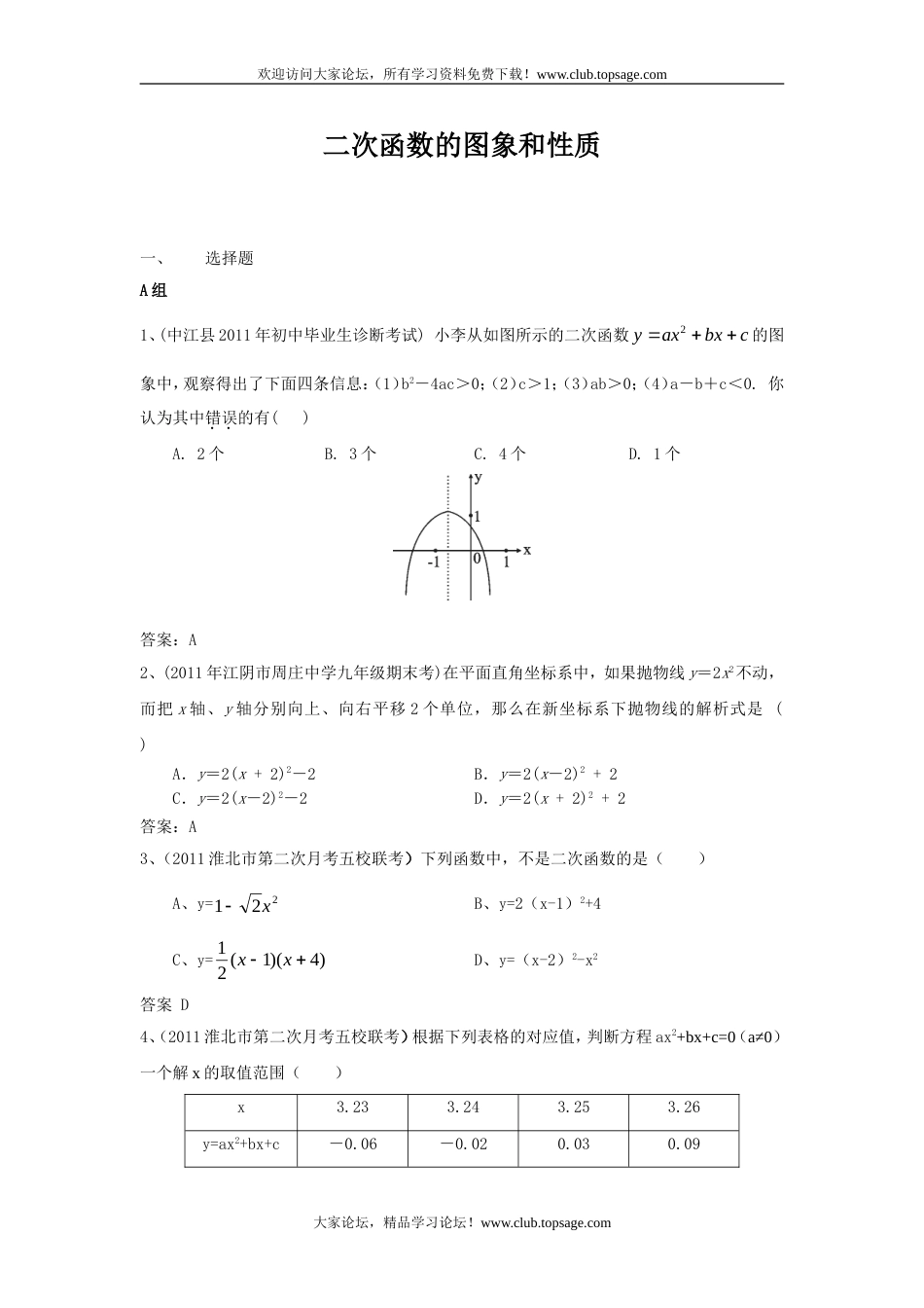 212预备中考分类汇编19 二次函数的应用[共48页]_第1页