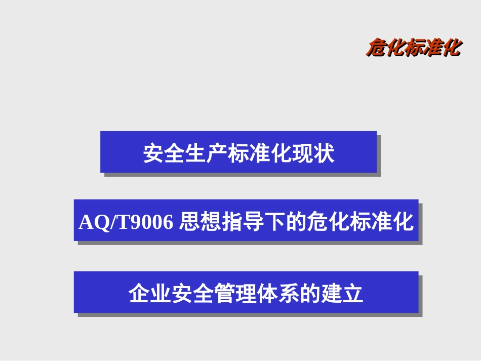 安全生产标准化背景知识介绍和企业安全管理体系的建立[共91页]_第2页