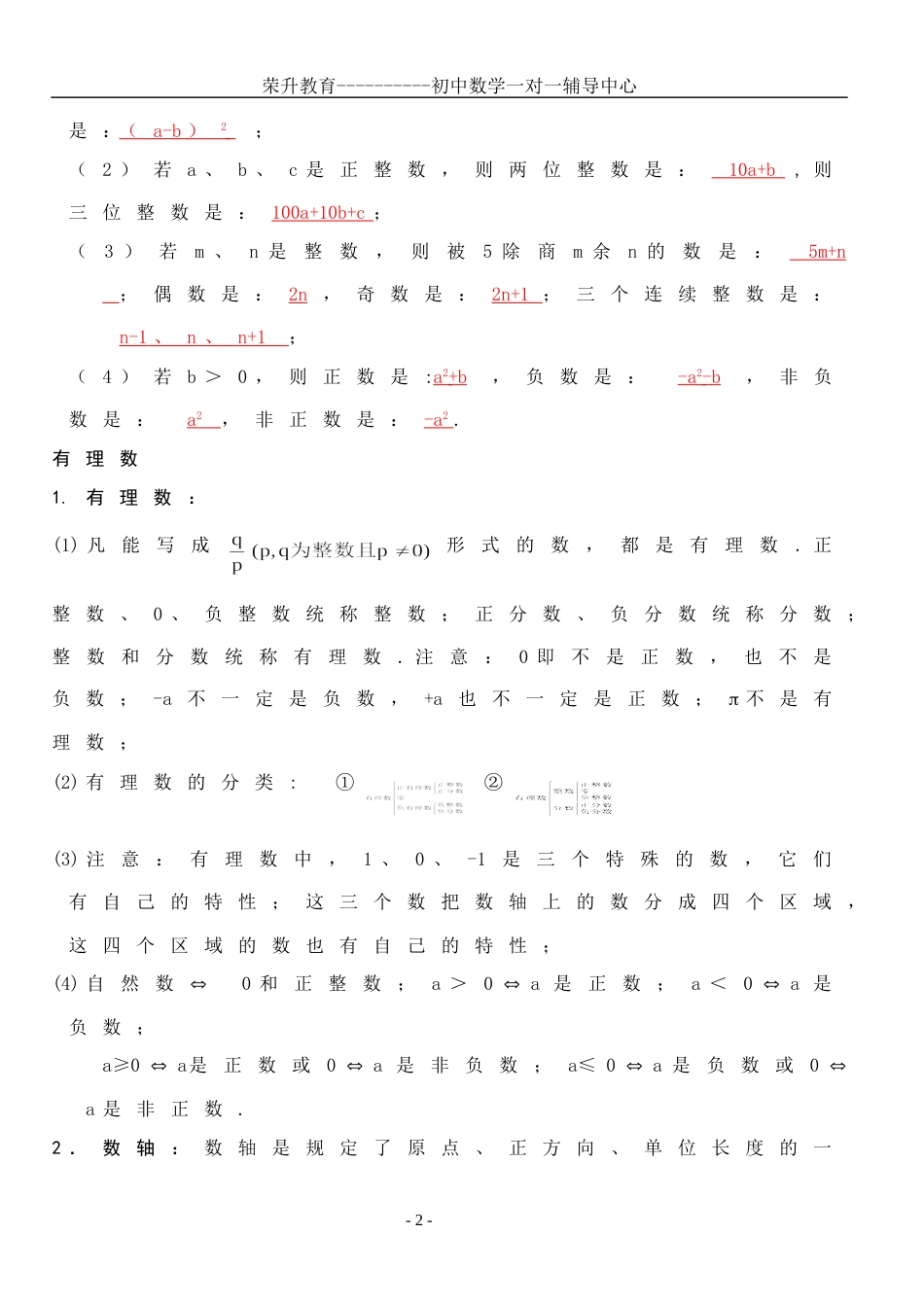 初一数学上册知识点[共6页]_第2页