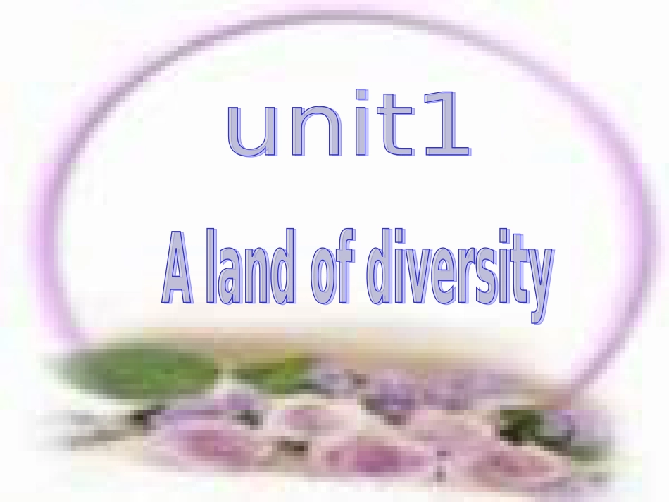 高二年人教版选修8Unit1Alandofdiversity单词课件_第1页