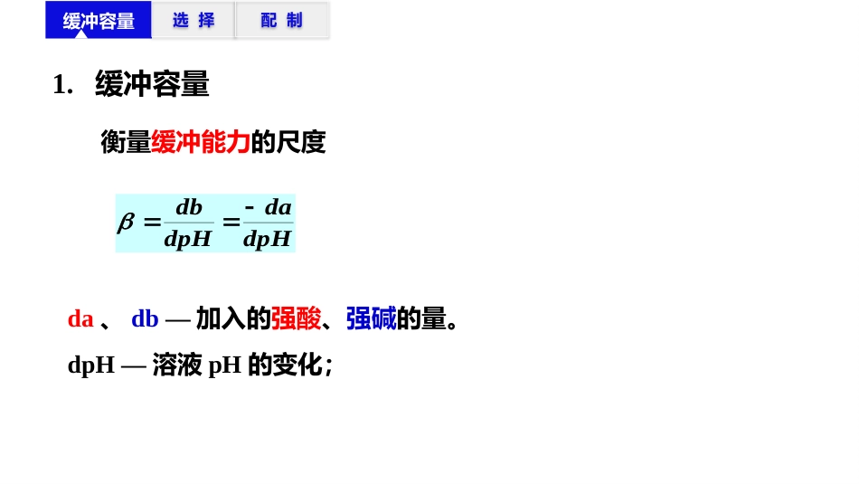 (2.29)--4.9 缓冲容量及缓冲溶液的配制_第3页