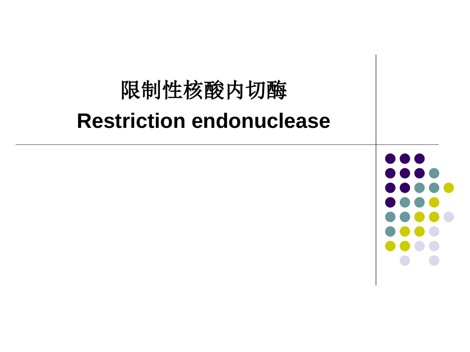 (20)--5. 限制性核酸内切酶_第1页