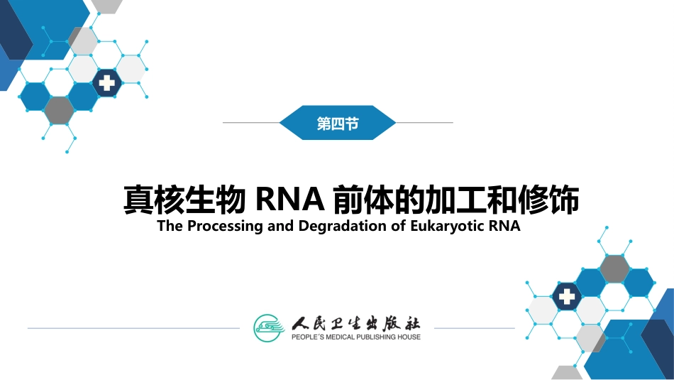 (22)--4.4真核转录后修饰_第1页